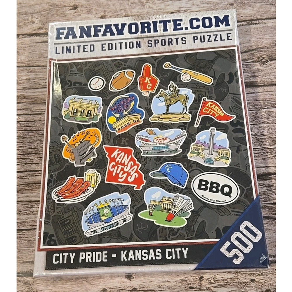 Fanfavorite.com Limited Edit. Sports Puzzle 500 Pcs. City Pride Kansas City(166)